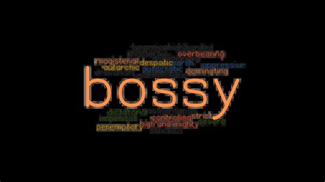 bossy synonym|More.